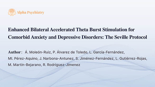 Video thumbnail for  Enhanced Bilateral Accelerated Theta Burst Stimulation for Comorbid Anxiety and Depressive Disorders: The Seville Protocol-Video interpretation by Manuela Martín-Bejarano